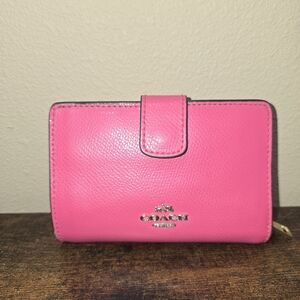 Coach Pink Leather Wallet